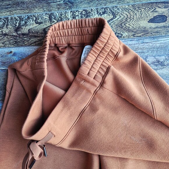 SPANX Air Essentials Wide Leg Pant High-Rise Pull-On Drawstring Butterscotch - Picture 6 of 14